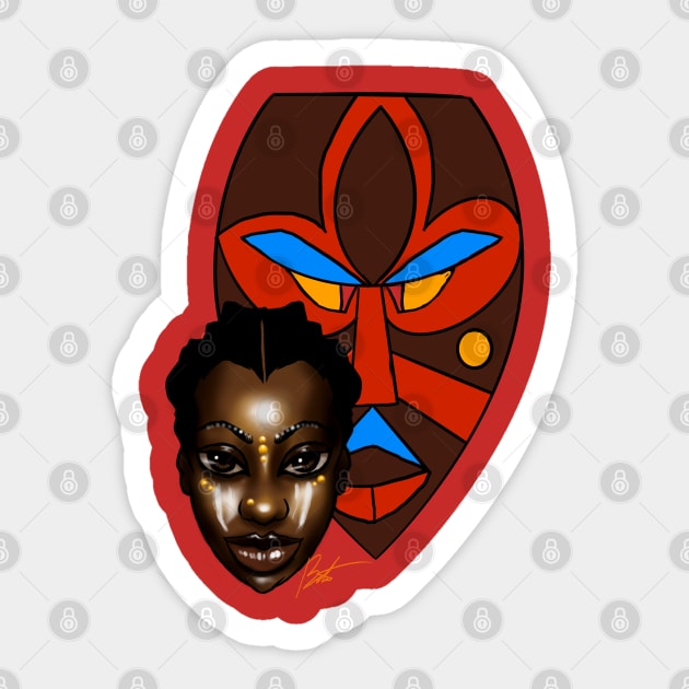 Binta no.4 Sticker by Timzartwork